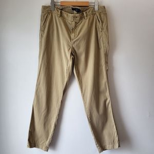 J.Crew Chino tan cotton pants. Size 10
